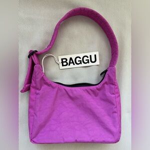 Baggu Mini Nylon Shoulder Bag Extra Pink